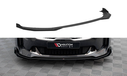 Maxton Street Pro Front Ansatz für +Flaps für + Flaps Kia Stinger GT / GT-Line / Standard Mk1 schwarz Hochglanz