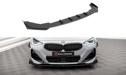 Maxton Street Pro Front Ansatz für +Flaps für + Flaps BMW 2 Coupe M-Paket / M240i G42 schwarz Hochglanz