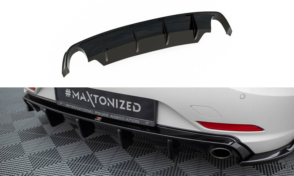 Maxton Diffusor Heck Ansatz für BMW Z4 E89 schwarz Hochglanz