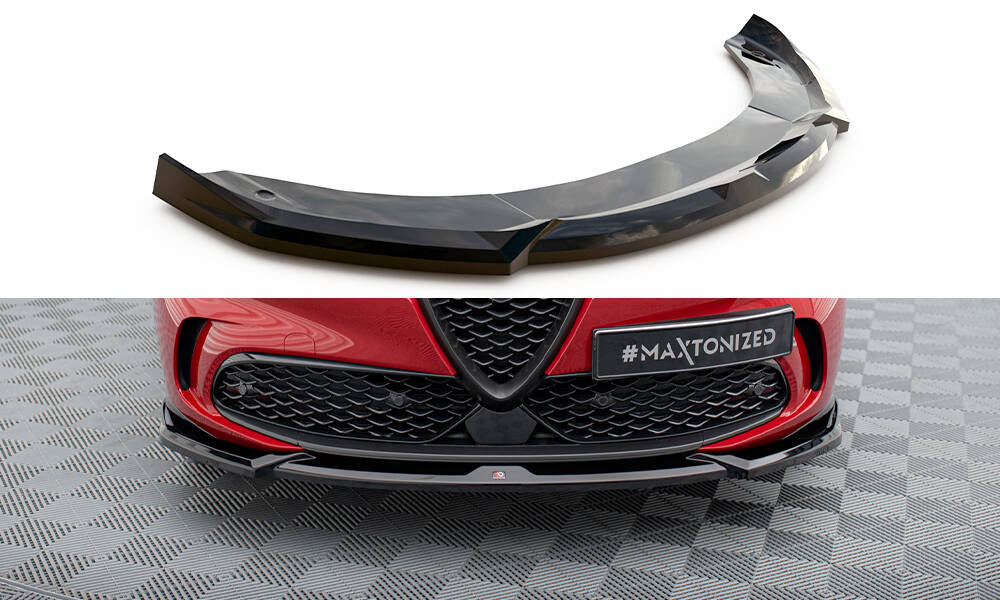 Maxton Front Ansatz V.1 für Alfa Romeo Tonale Mk1 schwarz Hochglanz