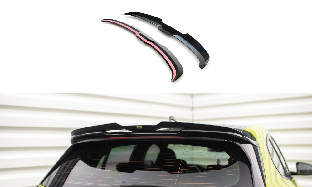Maxton Spoiler CAP V.3 für BMW 1er M135i / 128ti / M-Paket F40 schwarz Hochglanz