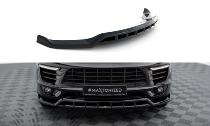 Maxton Front Ansatz V.3 für Porsche Macan Mk1 schwarz Hochglanz