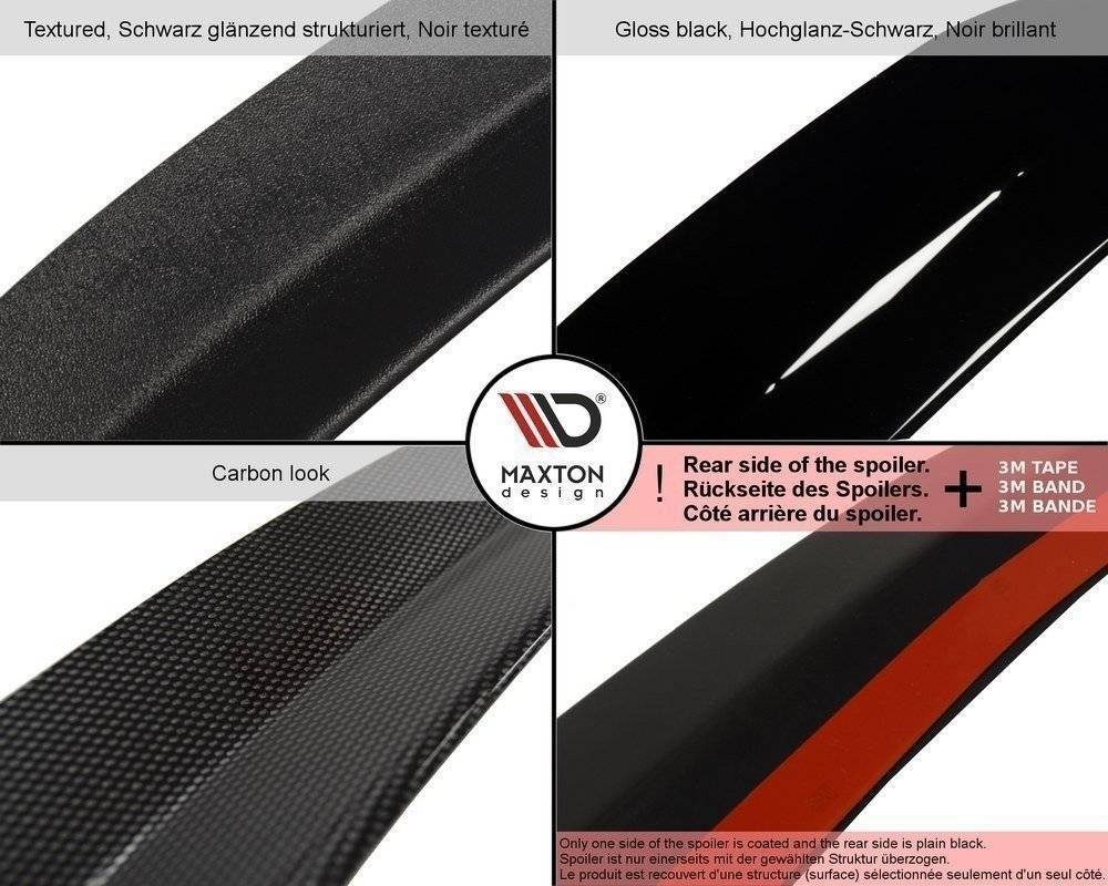 Maxton Spoiler CAP für Audi Q5 S-Line SUV Mk2 Facelift schwarz Hochglanz