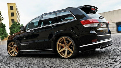 Maxton Mittlerer Diffusor Heck Ansatz für Jeep Grand Cherokee WK2 Summit Facelift DTM LOOK Carbon Look