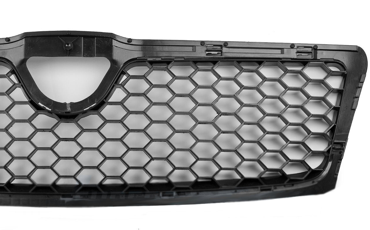 Maxton Kühlergrill Front Grill passend für Skoda OCTAVIA II 04-08 - Carbon Look