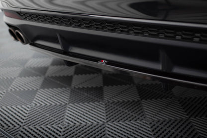 Maxton Mittlerer Diffusor Heck Ansatz DTM Look für Audi S4 B9 Facelift schwarz Hochglanz