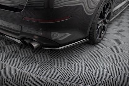 Maxton Mittlerer Diffusor Heck Ansatz DTM Look für Kia Optima Mk3 schwarz Hochglanz