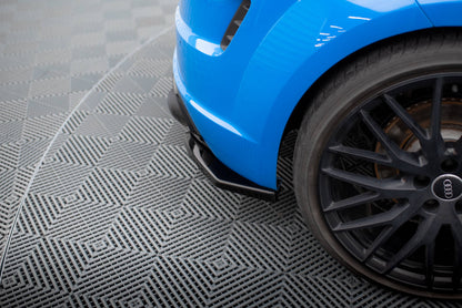 Maxton Heck Ansatz Flaps Diffusor für Audi TT S 8S Facelift schwarz Hochglanz