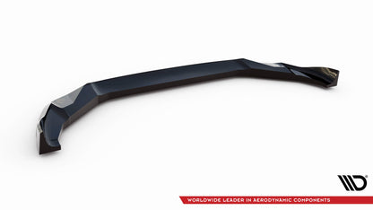 Maxton Front Ansatz V.2 für BMW X3 M F97 Facelift schwarz Hochglanz