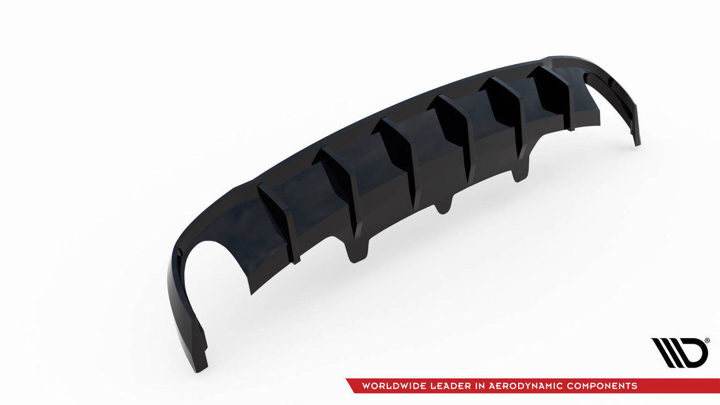 Maxton Diffusor Heck Ansatz für Audi A6 Avant C7