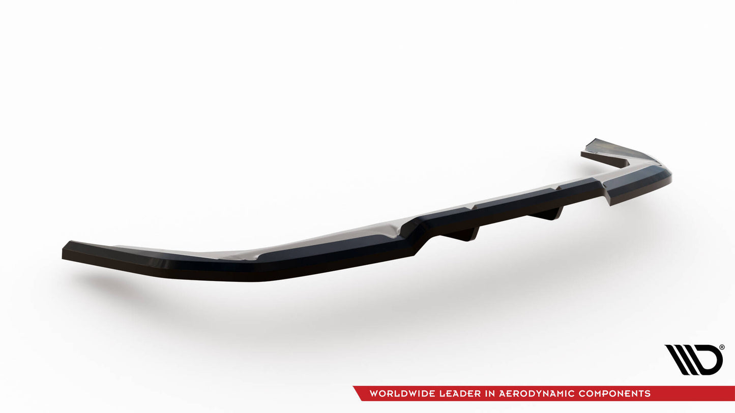 Maxton Mittlerer Diffusor Heck Ansatz DTM Look für BMW X1 M-Paket U11 schwarz Hochglanz
