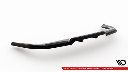 Maxton Mittlerer Diffusor Heck Ansatz DTM Look für BMW X1 M-Paket U11 schwarz Hochglanz