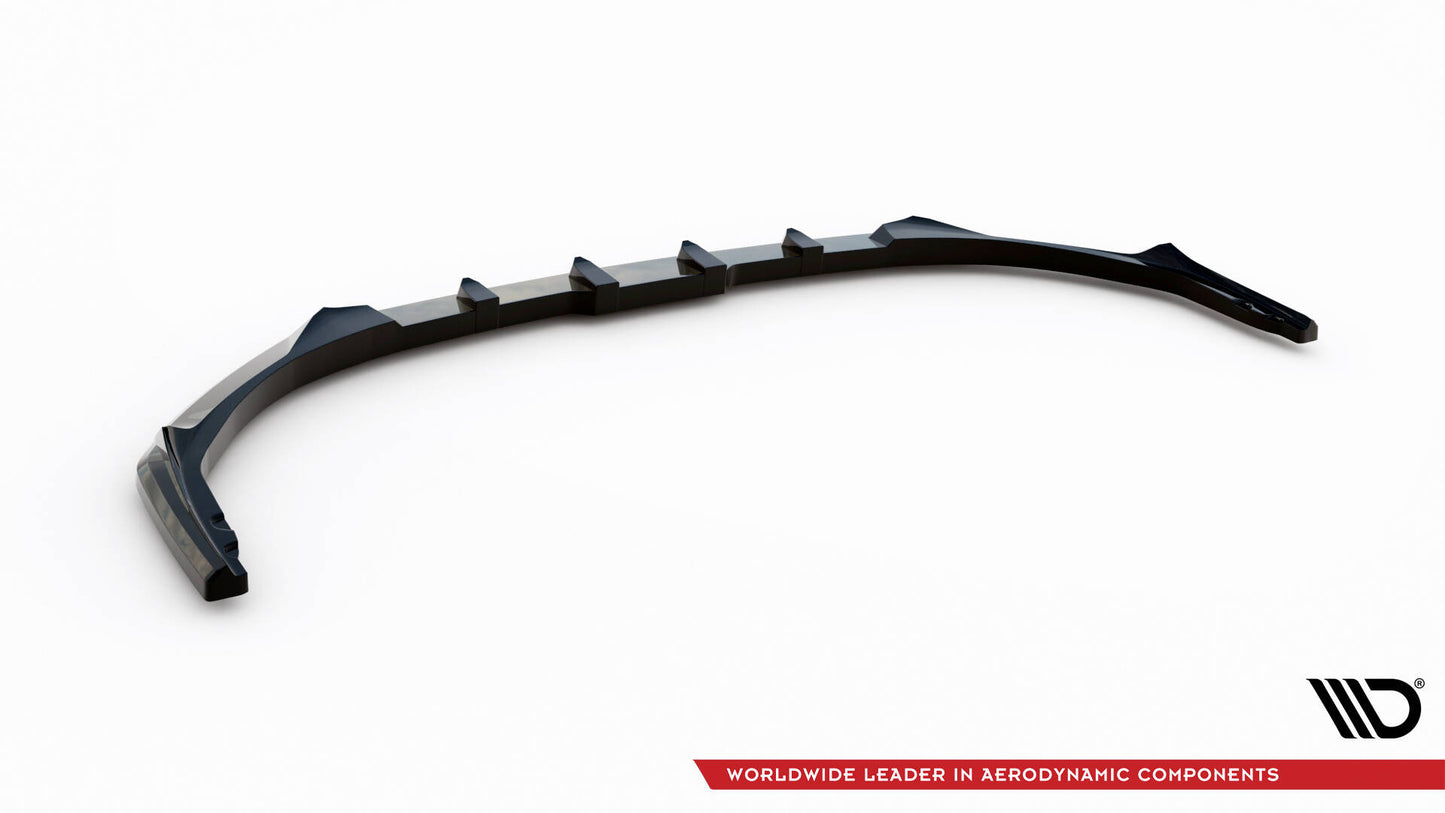 Maxton Front Ansatz V.2 für Peugeot 308 Mk3 schwarz Hochglanz