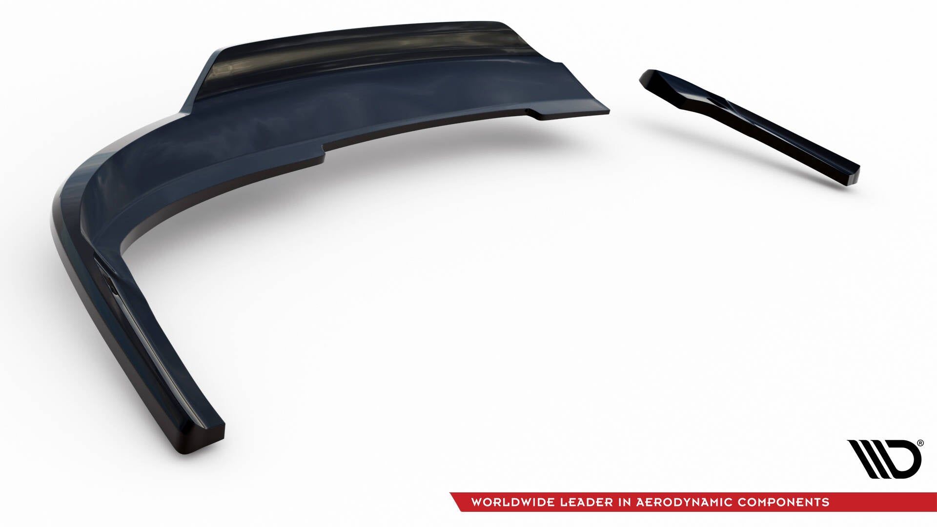 Maxton Mittlerer Diffusor Heck Ansatz DTM Look für Audi A4 Competition B8 Facelift schwarz Hochglanz