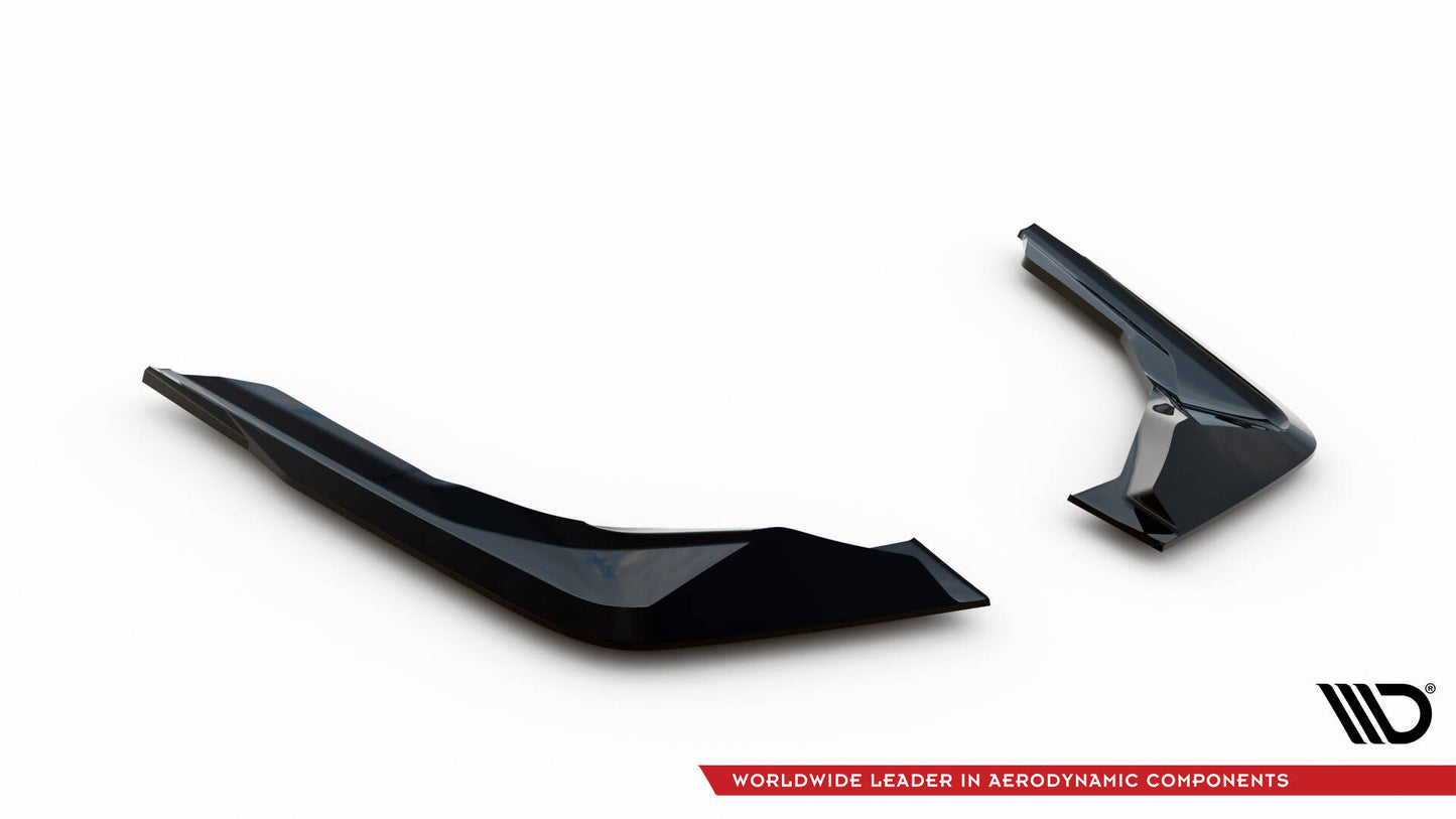 Maxton Heck Ansatz Flaps Diffusor für BMW M2 M-Performance G87 schwarz Hochglanz