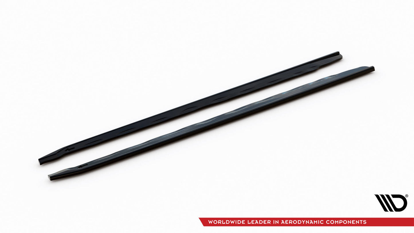 Maxton Seitenschweller Ansatz für BMW M135i M-Performance F40 schwarz Hochglanz