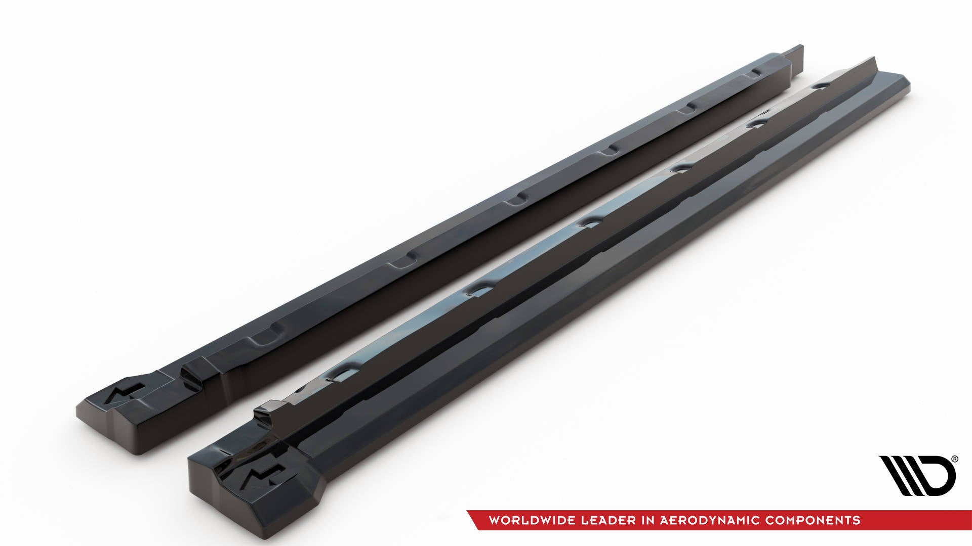 Maxton Seitenschweller Ansatz für Ford Edge Sport Mk2 schwarz Hochglanz