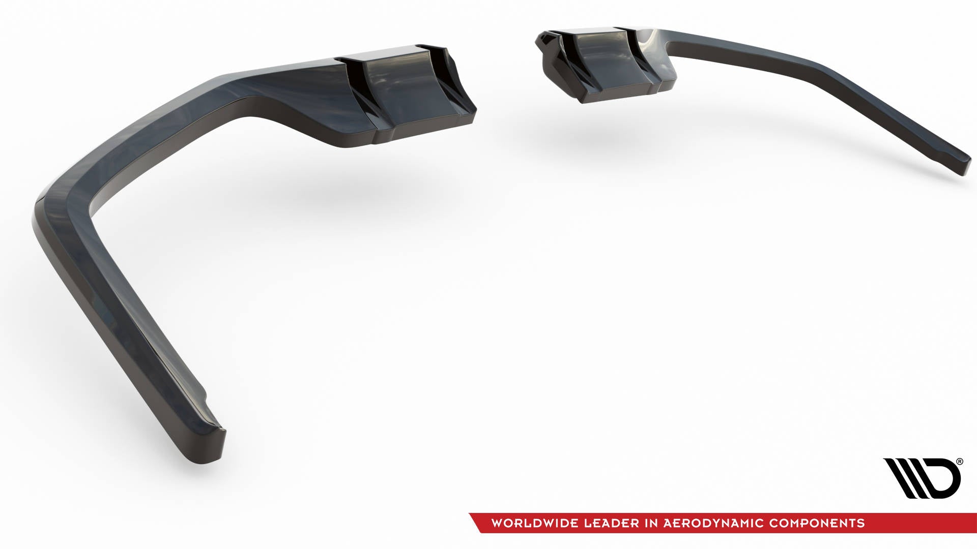Maxton Mittlerer Diffusor Heck Ansatz DTM Look für Honda Civic Sport Mk 10 Facelift schwarz Hochglanz