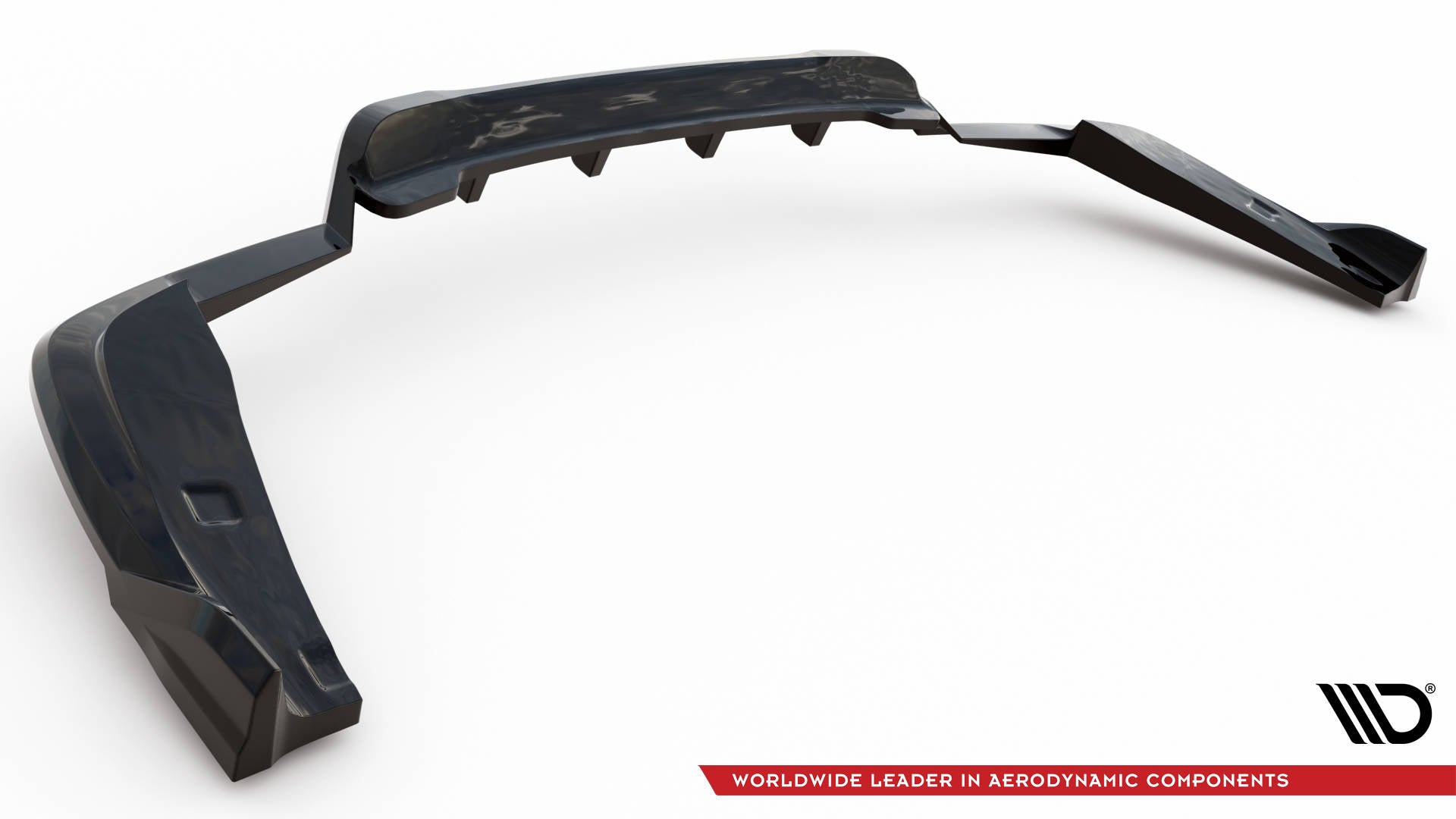 Maxton Mittlerer Diffusor Heck Ansatz DTM Look für V.2 BMW X4 M40i G02 schwarz Hochglanz