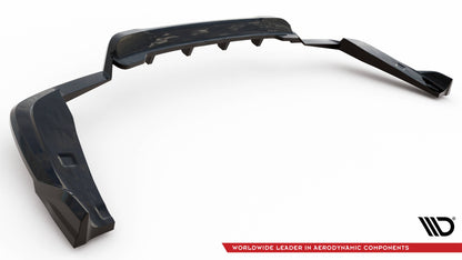 Maxton Mittlerer Diffusor Heck Ansatz DTM Look für V.2 BMW X4 M40i G02 schwarz Hochglanz