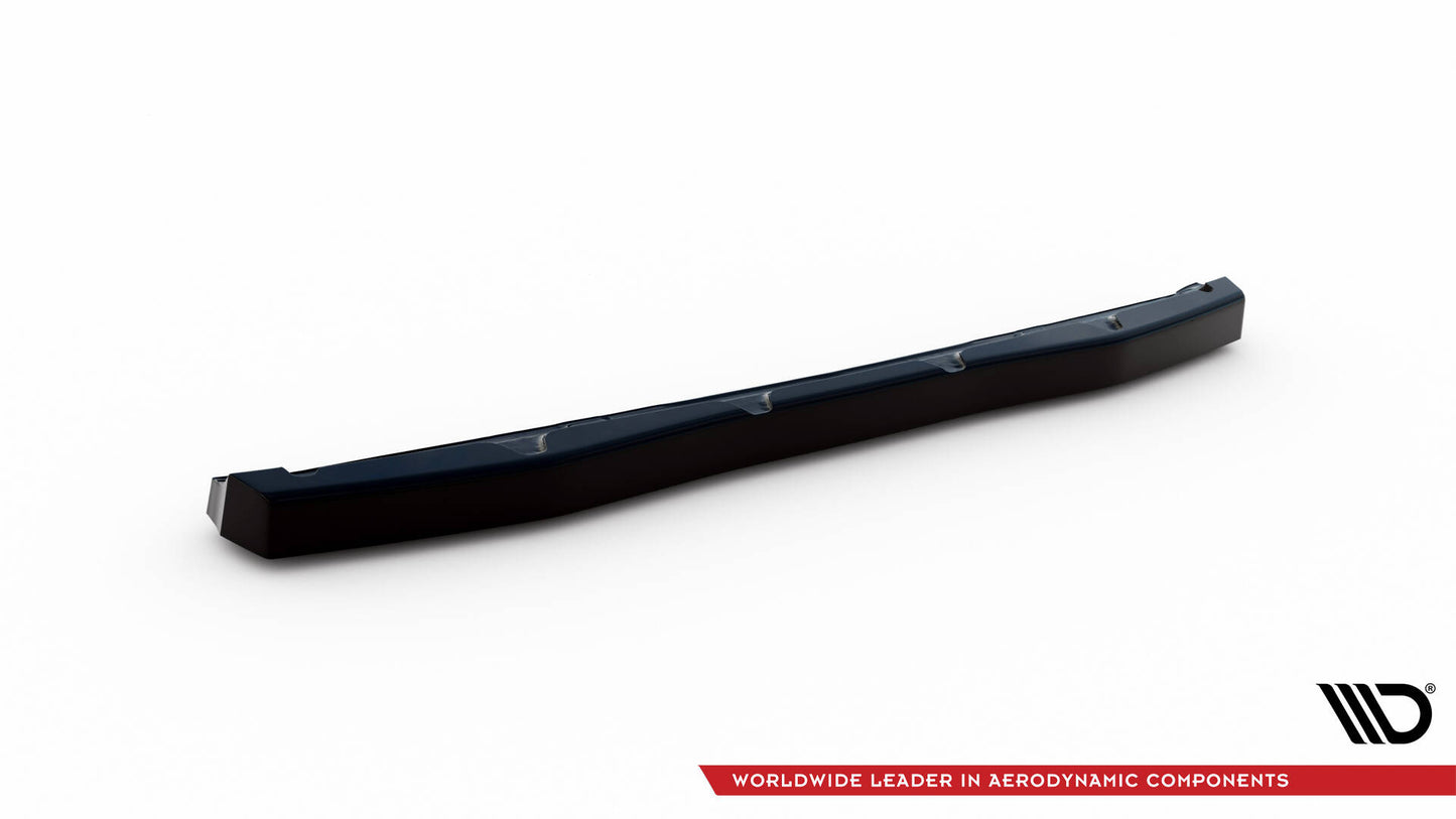 Maxton Mittlerer Diffusor Heck Ansatz für BMW 4er M440i G22 schwarz Hochglanz