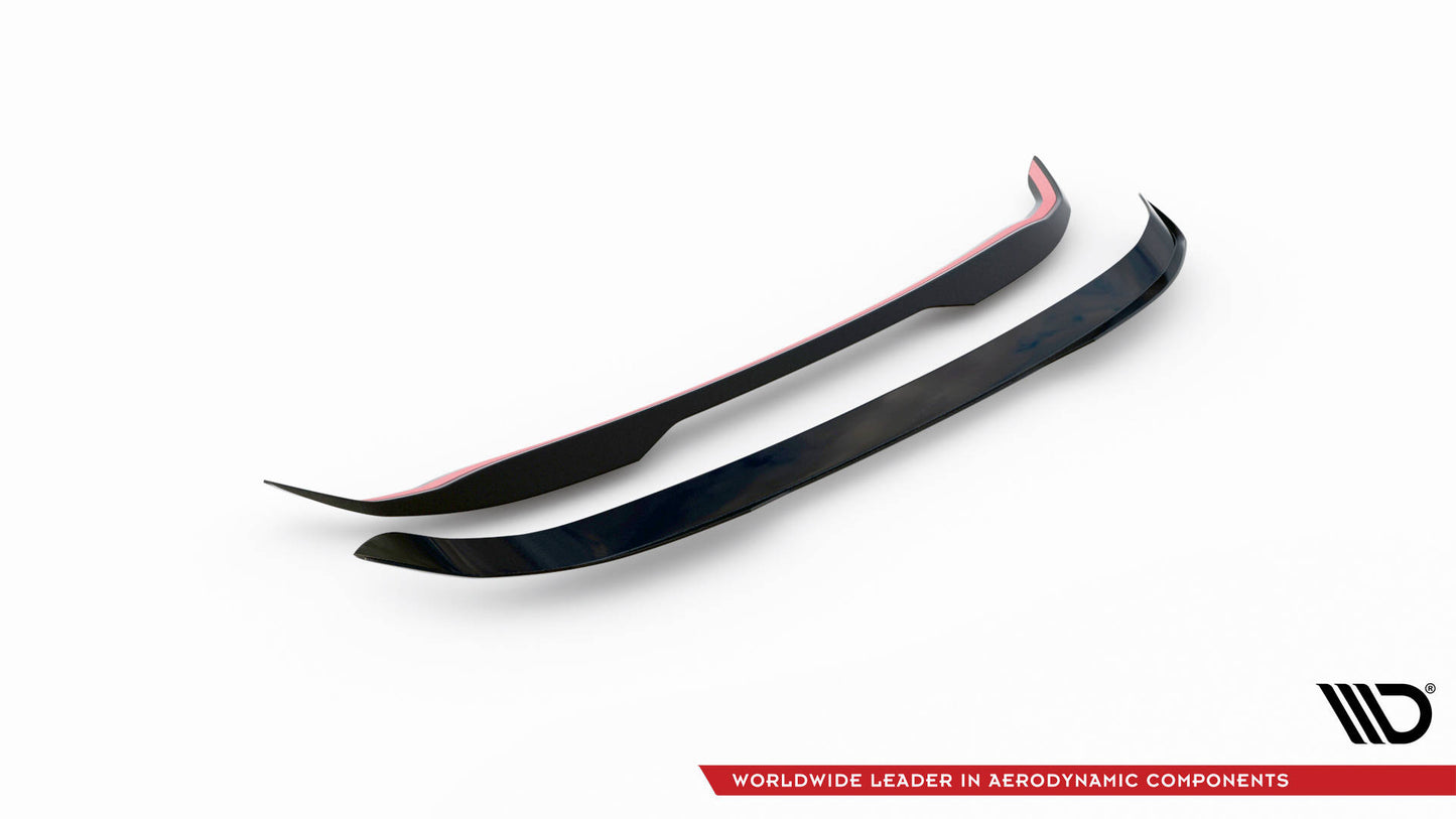 Maxton Höher Spoiler CAP für Honda Civic Sport Mk 10 schwarz Hochglanz