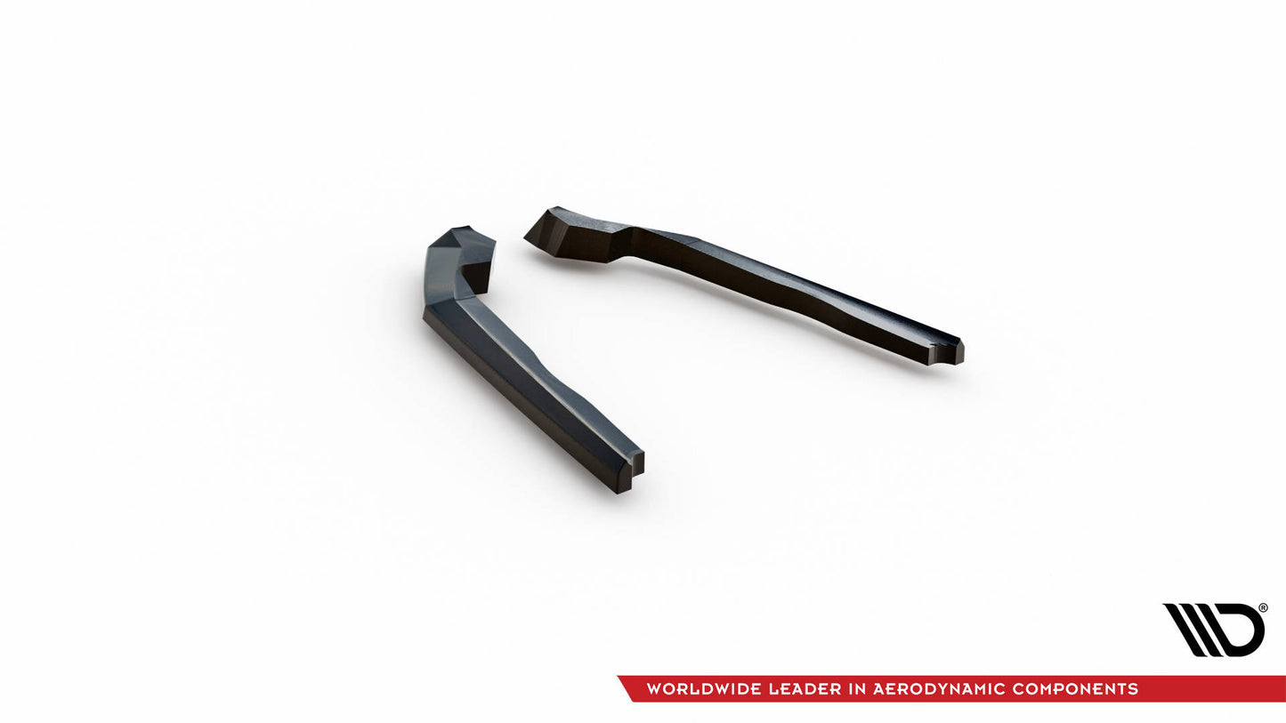 Maxton Heck Ansatz Flaps Diffusor V.1 für BMW 2 Coupe G42 schwarz Hochglanz