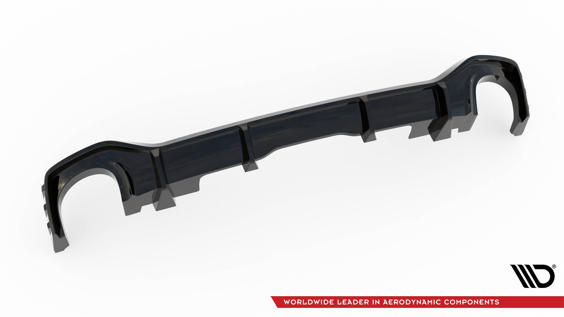 Maxton Diffusor Heck Ansatz für Audi RSQ8 Mk1 schwarz Hochglanz