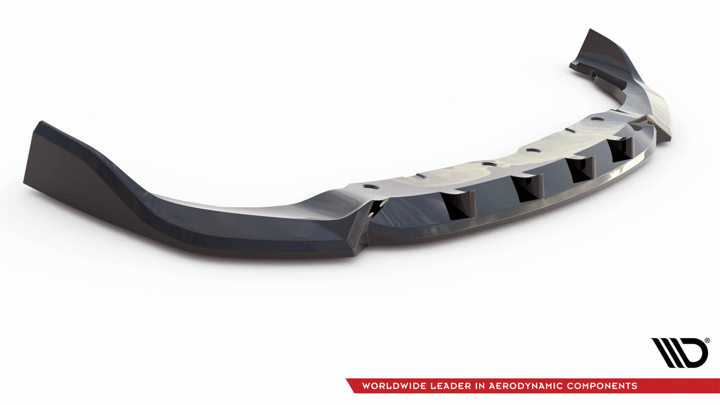 Maxton Front Ansatz V.7 für BMW 1er F40 M-Paket / M135i  schwarz Hochglanz