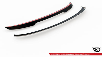 Maxton Spoiler CAP für BMW 5er GT M-Paket F07 schwarz Hochglanz