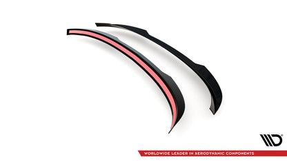 Maxton Spoiler CAP für Ford Mondeo Kombi ST-Line Mk4 Facelift schwarz Hochglanz