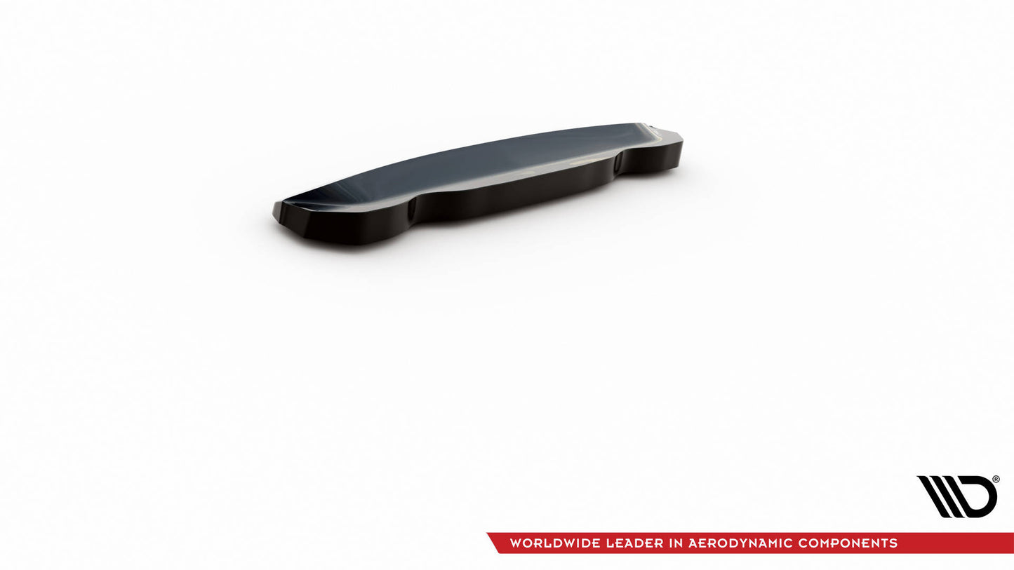Maxton Mittlerer Diffusor Heck Ansatz für Infiniti Q50 S Mk1 schwarz Hochglanz