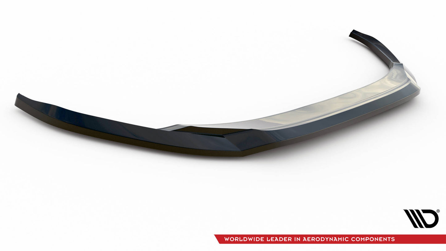 Maxton Front Ansatz V.2 für Audi A3 8Y schwarz Hochglanz