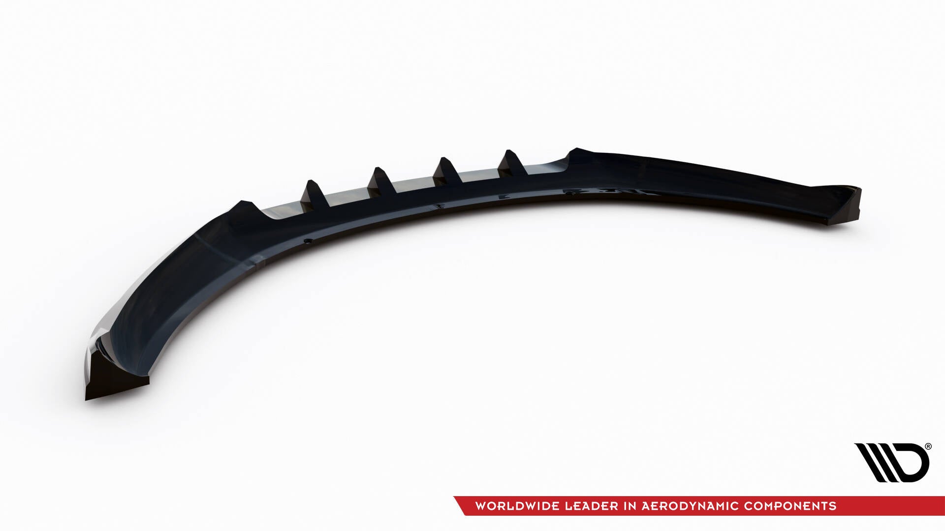 Maxton Front Ansatz für Ford Kuga ST Mk1 schwarz Hochglanz