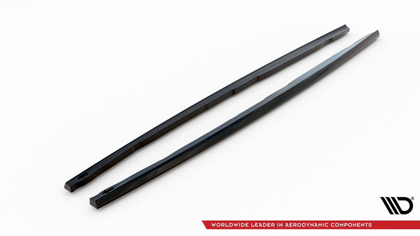 Maxton Seitenschweller Ansatz für V.4 BMW 1er F40 M-Paket/ M135i  schwarz Hochglanz