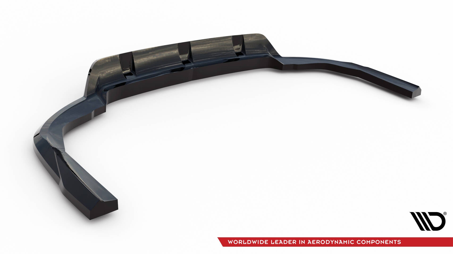 Maxton Mittlerer Diffusor Heck Ansatz DTM Look für V.1 BMW X5 M-Paket G05 Facelift schwarz Hochglanz