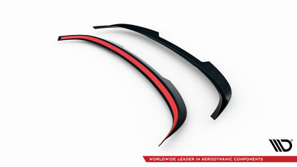 Maxton Spoiler CAP für BMW 1er F40 schwarz Hochglanz