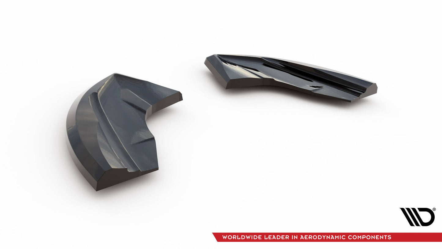 Maxton Heck Ansatz Flaps Diffusor für Ford Puma ST Mk1 schwarz Hochglanz