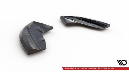 Maxton Heck Ansatz Flaps Diffusor für Ford Puma ST Mk1 schwarz Hochglanz