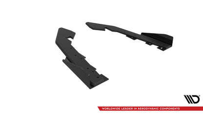 Maxton Street Pro Heck Ansatz Flaps Diffusor +Flaps für BMW 2 Coupe G42 schwarz Hochglanz
