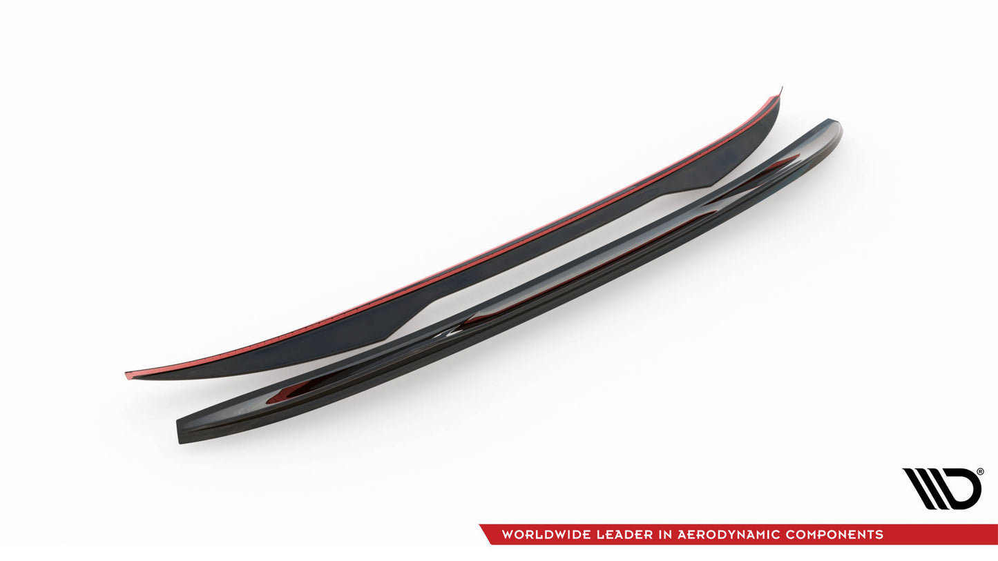 Maxton Spoiler CAP für 3D BMW X4 M-Paket G02 schwarz Hochglanz
