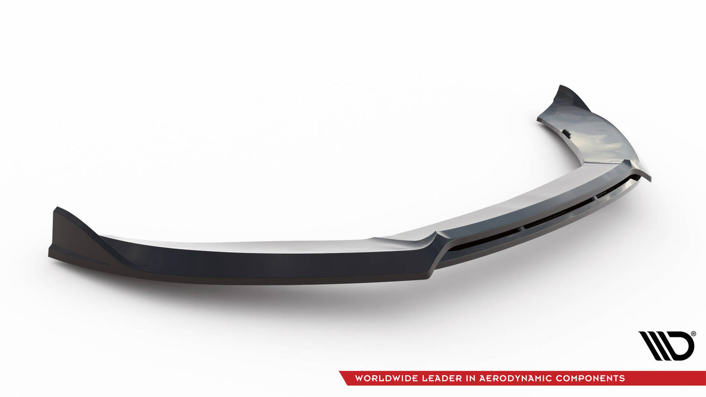 Maxton Front Ansatz V.3 für Audi S4 / A4 S-Line B8 schwarz Hochglanz
