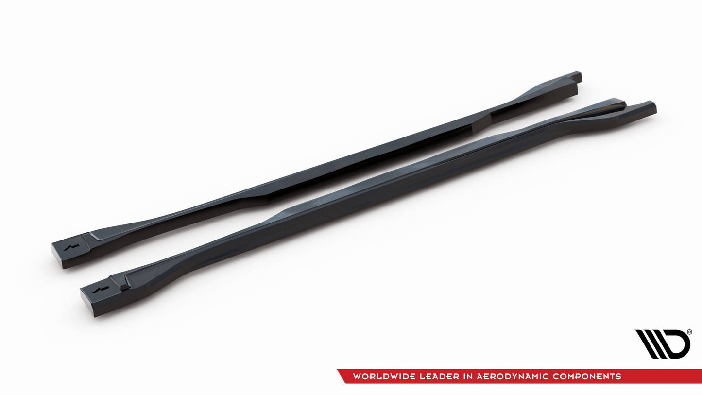 Maxton Seitenschweller Ansatz für Jaguar E-Pace R-Dynamic Mk1 schwarz Hochglanz