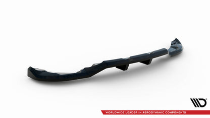 Maxton Mittlerer Diffusor Heck Ansatz DTM Look für Land Rover Range Rover Evoque HSE Dynamic Mk1 Facelift schwarz Hochglanz