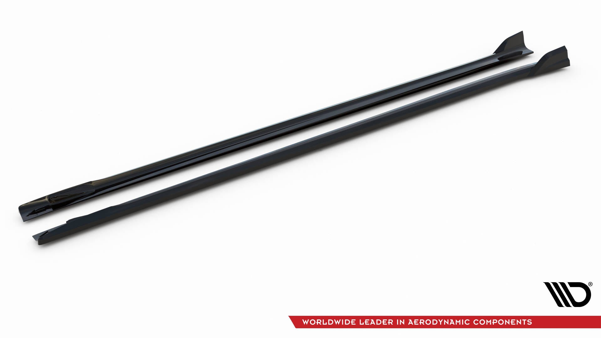 Maxton Seitenschweller Ansatz für BMW X3 M-Paket G01 Facelift schwarz Hochglanz