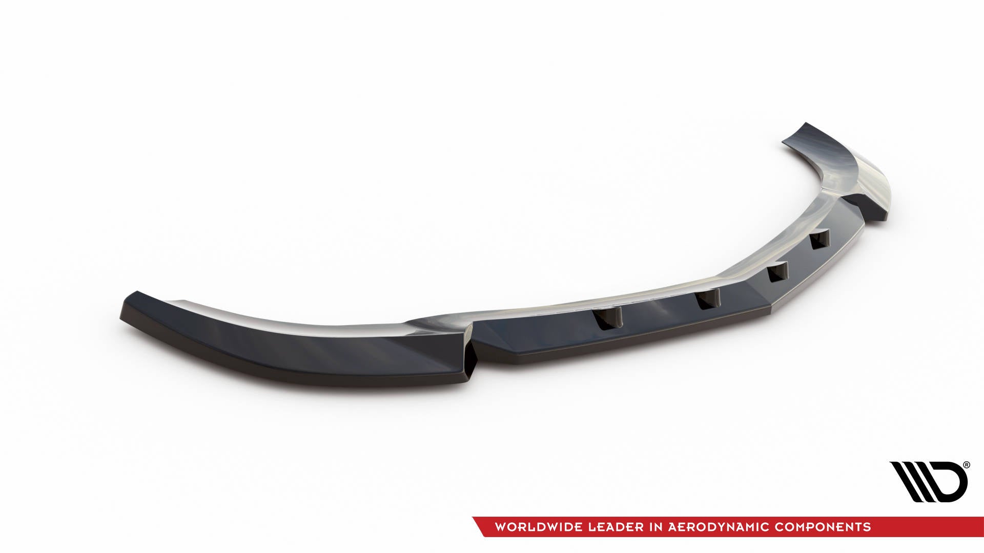 Maxton Front Ansatz V.1 für Mercedes-Benz C Coupe / Limousine / Kombi  AMG-Line C204 / W204 Facelift / S204 Facelift schwa...