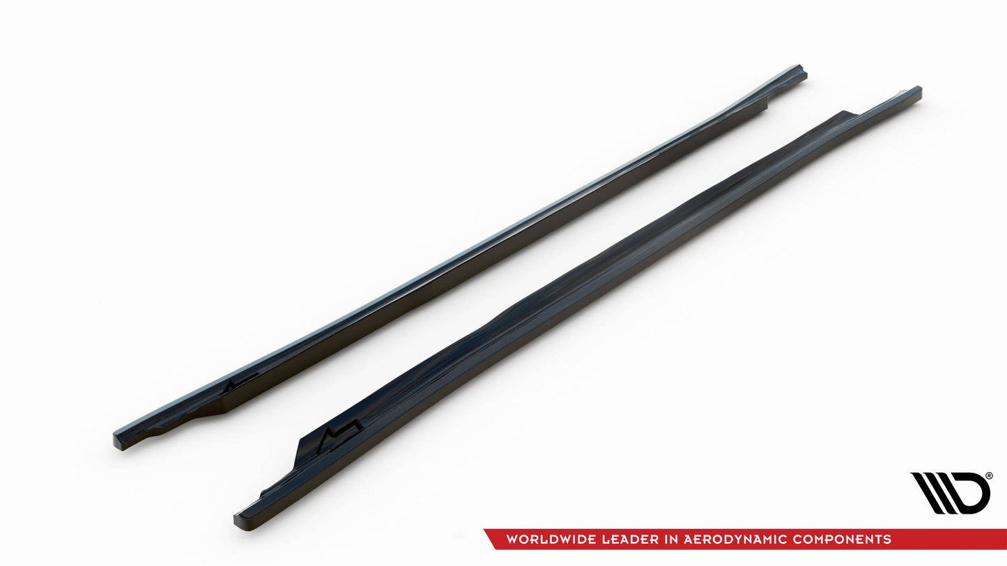 Maxton Seitenschweller Ansatz für Audi A3 8Y Carbon Look