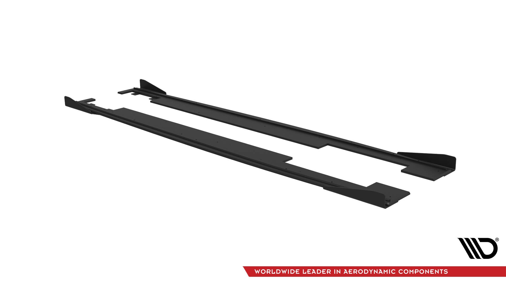 Maxton Street Pro Seitenschweller Ansatz für + Flaps Audi A7 S-Line C7 schwarz Hochglanz