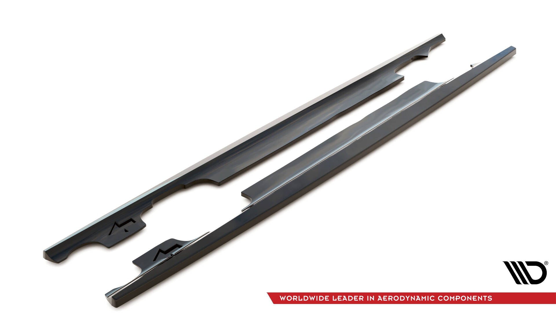 Maxton Seitenschweller Ansatz für BMW 3er Coupe E46 schwarz Hochglanz