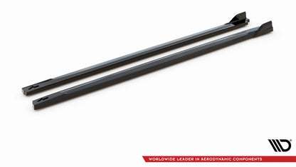 Maxton Seitenschweller Ansatz für V.2 für Hyundai Kona N Mk1 schwarz Hochglanz